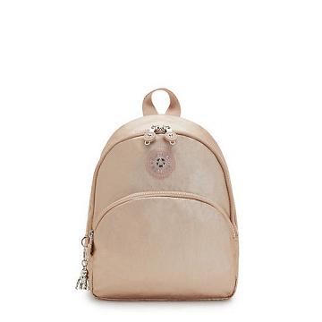 Kipling Paola Small Metallic Rygsække Guld | DK 1600PJ